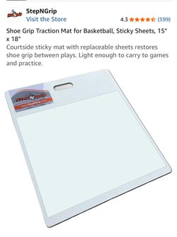Shoe Grip Traction Mat for Basketball, Sticky Sheets