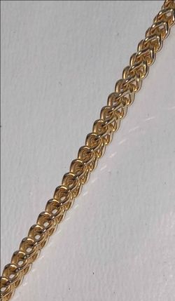 Real 14k Gold Franco Link Necklace 11.8 Grams