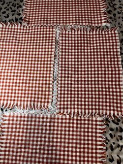 Decor for falls placemats set for 4