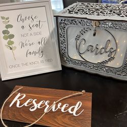 Wedding Supplies Brand New