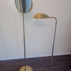 Gold Stand Mirror Lamp Vanity 