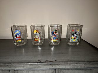Mcdonald’s Millennium Disney Mickey Mouse Four Glass Set 2000