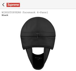 Supreme Windstopper Facemask 6-Panel FW22 Black for Sale in Queens