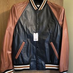 Genuine Coach Leather Bomber