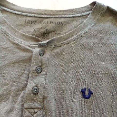 True Religion Men's Shirt Henley XXL