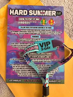 HARD SUMMER VIP 2-DAY WRISTBAND – BOTH DAYS