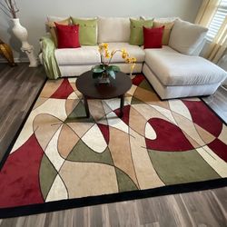 Briar street Sectional Sofa, Coffee Table and Area Rug