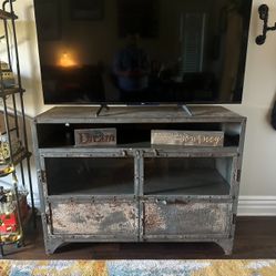 Restoration Hardware Metal Media Console/Sideboard Cabinet 