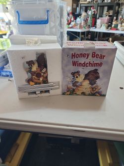 Honey Bear  Windchime 6" New In Box 