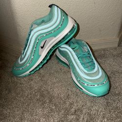 NIKE AIR MAX 97 "HAVE A NIKE DAY" SHOES TROPICAL TWIST TEAL Size 9.5 Men’s