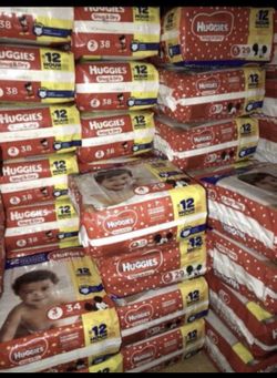 Huggies all sizes from 1 to 6