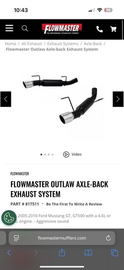 Flowmaster Mustang Exhaust 2005 - 2010 Mustang GT / GT500