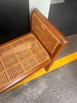 Rattan bench