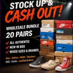 Bulk Reseller Box: Brand New Shoes Lot - 20 Items - All Sizes - Amazon Wholesale