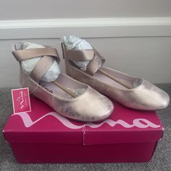 Nina Girls Pink Flats Size 1