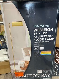 Hampton Bay Wesleigh 59" LED Adjustable Floor Lamp