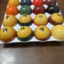 Vintage Set Of Aramith Belgian Billard Balls
