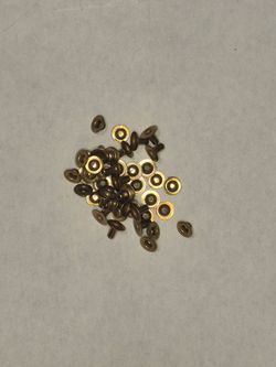 21 Sets 3/8" Gold Snap Fastener Studs Posts 3/16" Pin Leathercraft