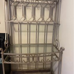 Coffe bar/metal wine rack