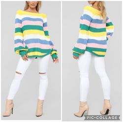 Striped sweater size S