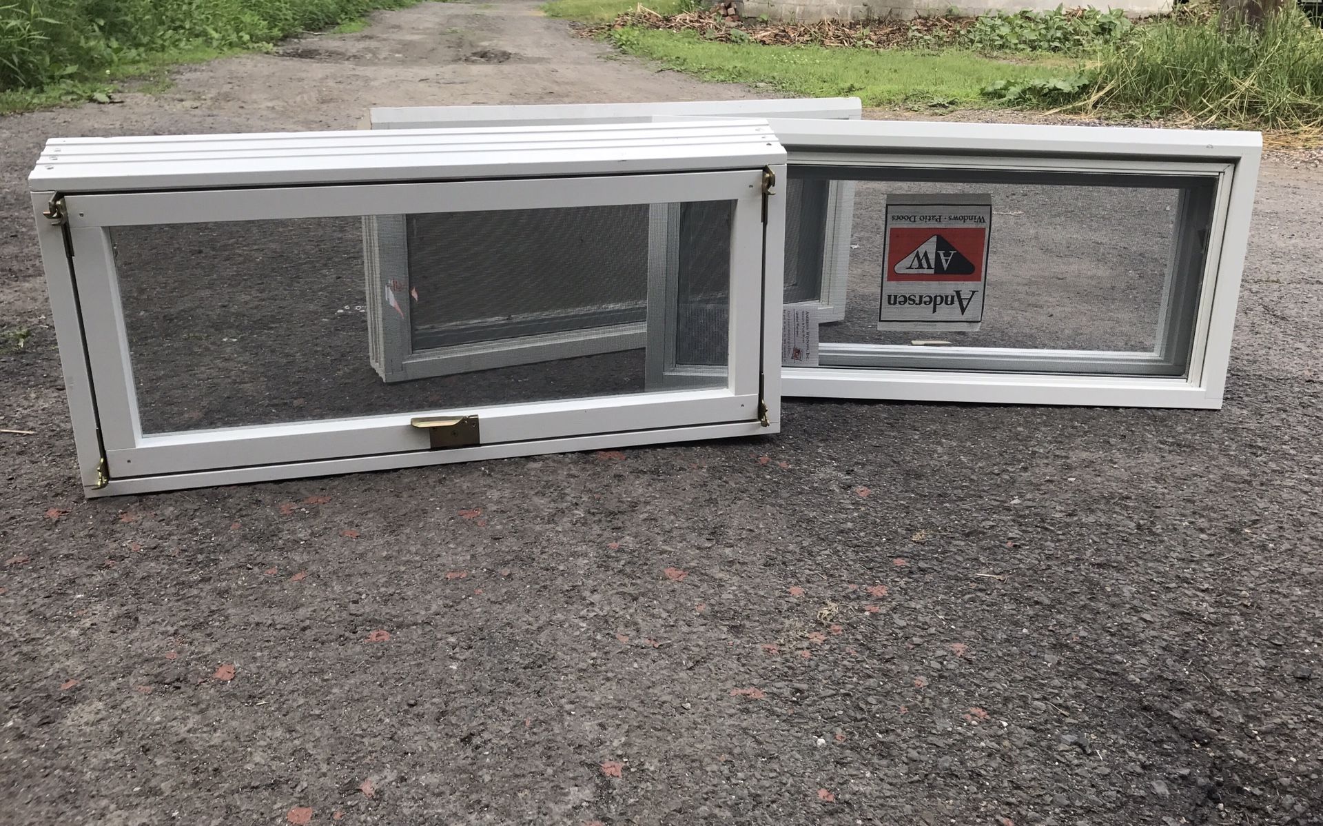 3 Andersen Pre-Finished Wood Basement/Utility Windows #2813