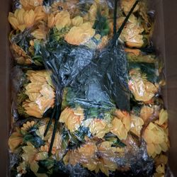 60 Bunches 540 Pcs Artificial Sunflowers