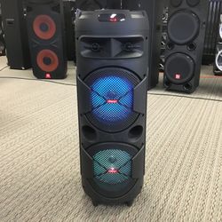 Dual Eight Inch Rechargeable Bluetooth Speaker/aux/fm/USB And SD Port/microphone For Karaoke/brand New!!