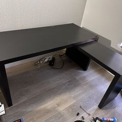 Malm L Desk w/pull out IKEA