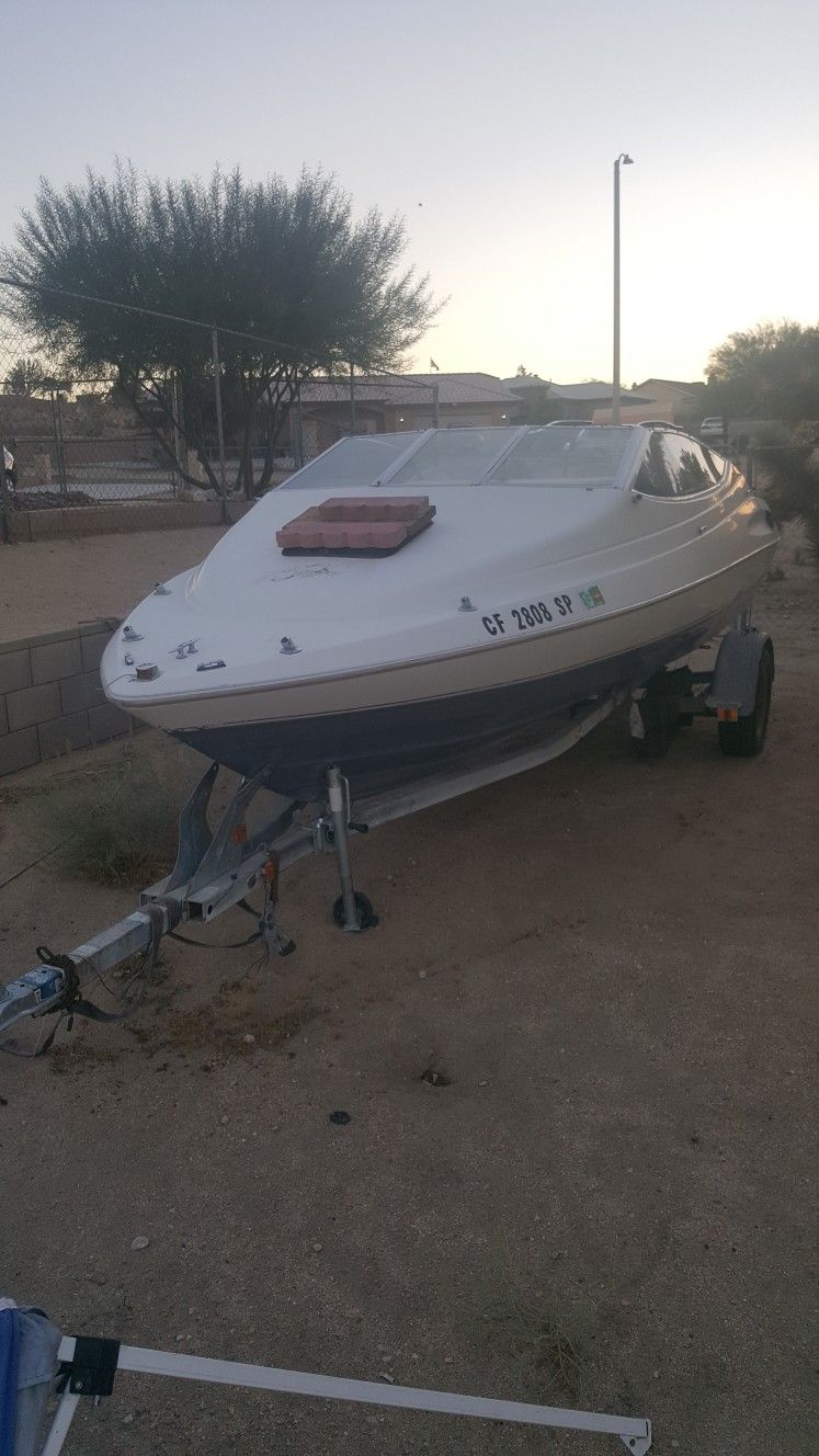 91 BAYLINER CLOSED BOW 19FT.