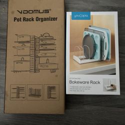 Pot rack organizer and bake wear rack