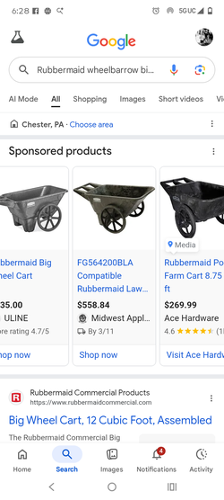 Rubbermaid Wheelbarrow