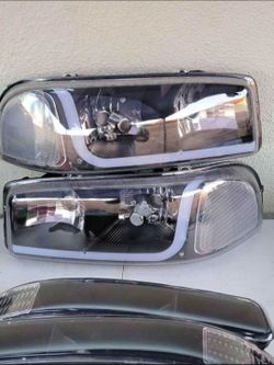 99-06 Gmc Sierra Yukon LED Headlights Luces Micas Faros Calaveras Focos