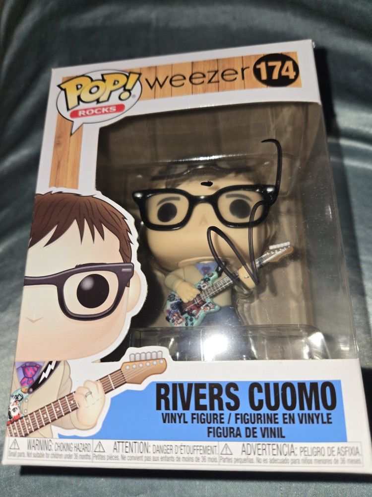 Rivers Cuomo Signed Autographed Weezer Funko Pop Psa DNA