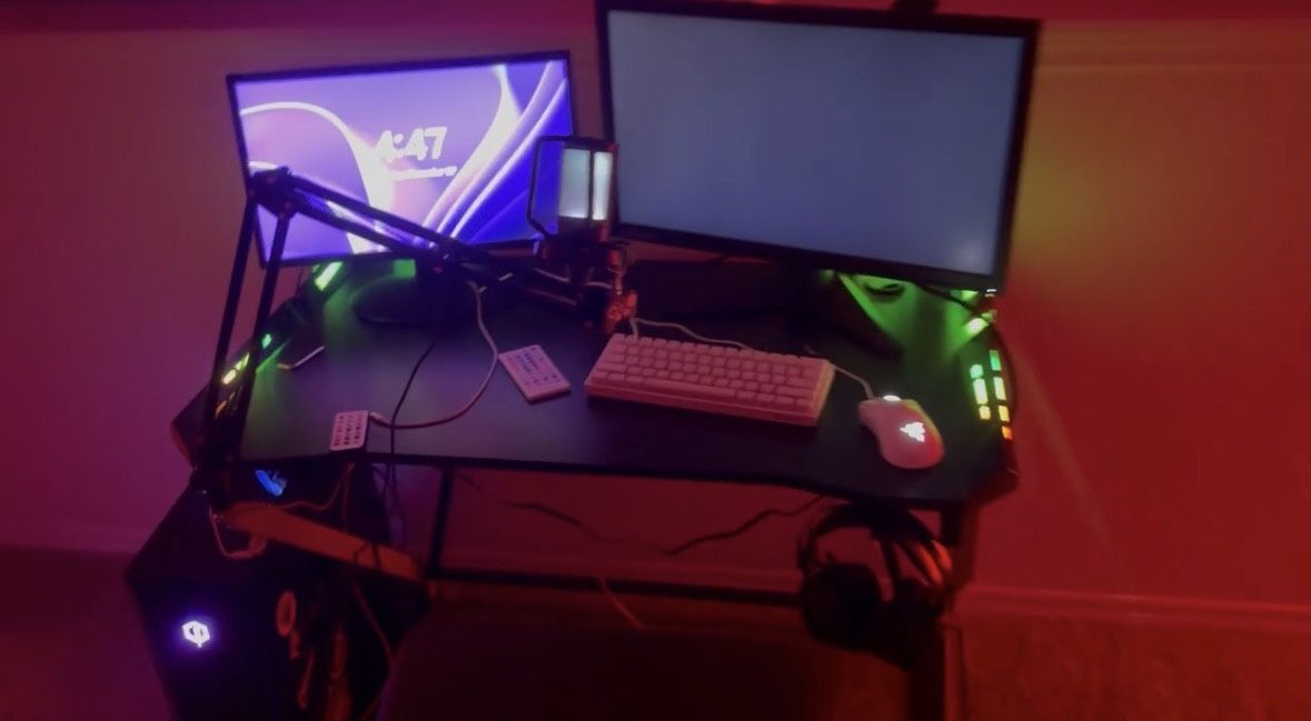 LED PC Gaming Desk
