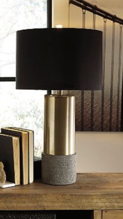 Brand new Black and gold table lamps -2