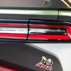 392 Scat pack aluminum badge adhesive 7.25x1.5in see ALL 12 pics SOLD SEPARATELY SHIPPING AVAILABLE