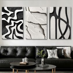 3 Piece 3D Sandstone Wall Art