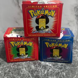 Pokemon Pokeball With Gold Card Release by Burger King In 1999