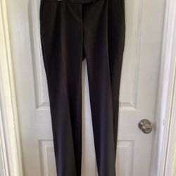 Calvin Klein Classic Fit Pants Womens Size 2 Color Black Bootcut Leg Casual