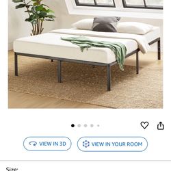 14in Metal Bed frame 