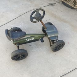 Green Jeep Pedal Car