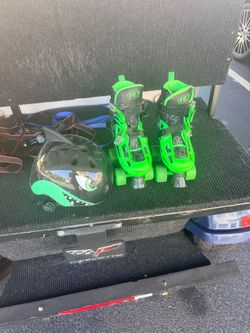 Roller Derby Kids Quad Skates with Helmet