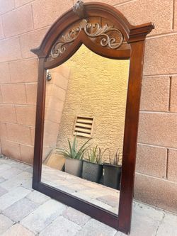 Vintage Wooden Mirror