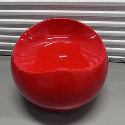 Modern/Contemporary Red Gloss Sphere Seat