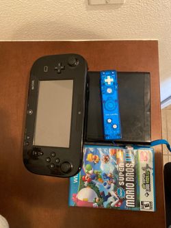 Wii U console and game