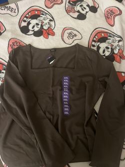 Brown Long Sleeve Top