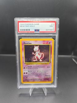 1999 Pokemon Mewtwo Holo #10 PSA 9 Mint