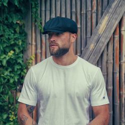 Sterkowski Newsboy Cap – Rowdy Linen S/M Black