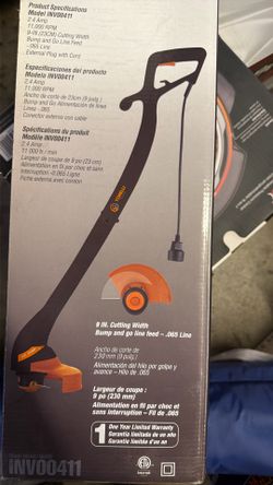 Electric String Trimmer. 9 Inches 