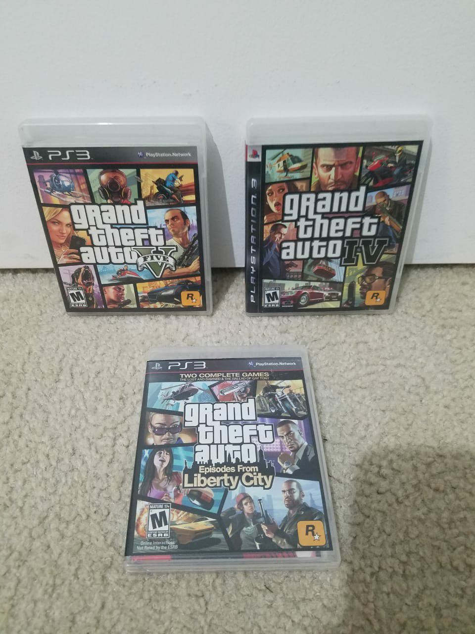 PS3 - 3 Grand Theft Auto Games - $25 for all 3